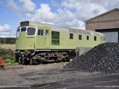 2017. Class 27 D5410 loco in it's undercoat having had a heavy body overhaul by CTMS.
